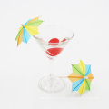 Colorful Paper Umbrellas Bamboo Toothpicks Cocktail Parasol Sticks For Party